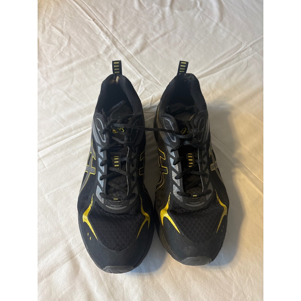 ASICS Gel-Quantum 180 Running Shoes Mens Black Gold Fair Sport Training Sneaker